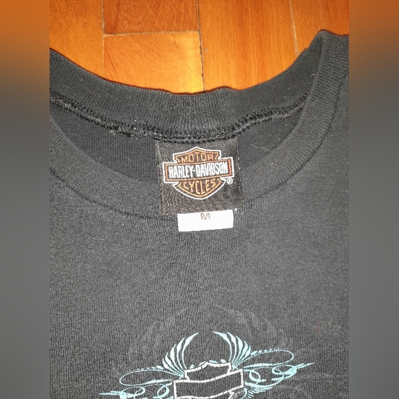 Vintage Harley-Davidson Tank Top 90s style Women’s  Black Kauai Motorcycle - Picture 2 of 9